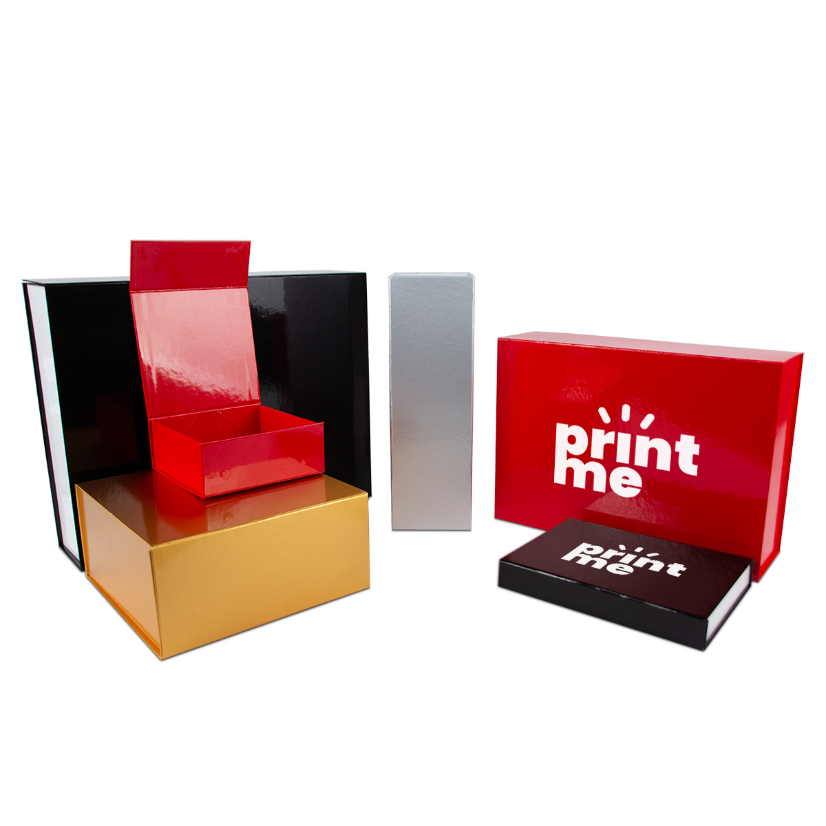 Magnetic gift boxes with glossy lamination